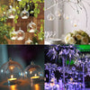 Glass Clear Open Mouth Baubles Round Candle Tea Light Holder Hanging Tree Plant