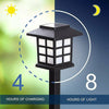 2Pack Solar Power Lights LED Spot Wall Garden Outdoor Waterproof Yard Path Lamps