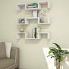 Paeonia Modern Wall Mounted Floating Shelf (Set of 3), Stylish Wood Wall Decor