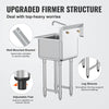 Commercial Utility & Prep Sink 1 Compartment Stainless Steel Backsplash