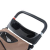 PawHut Coffee Pet Stroller Dog Cat Puppy Jogging Pushchair Carrier w/ 3 Wheels