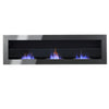 Fireplace 900/1200/1400mm Wide Bio Fireplace Inset Wall Hanging Biofire Glass