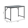 Computer Laptop Table Desk Wood Top Study Office Home Workstation Black/White