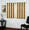 Thermal Blackout Eyelet Ring Top Bedroom & Kitchen Small / Short Window Curtains