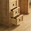 Corona Dressing Table 4 Drawer Mexican Solid Waxed Pine Storage Bedroom Desk