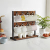 Coffee Mug Holder Free Standing Tabletop Tea Cup Kitchen Storage Rack w/16 Hooks