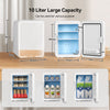 10L Mirror Mini Fridge 3-Mode Led Adjustable Portable Ice Box Tabletop Cooler