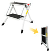 Non-Slip Rubby Mat Tread Ladders 2 Steps Ladder Safety For Work Paint Wall New