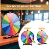 18" Color Prize Wheel Dry Erase Fortune Spinning Tabletop Win Game Party Stand