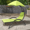 Outdoor Helicopter Chair Garden Rocking Lounger Pool Sun Bed Canopy Sunshade