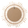 Rattan Sunburst Mirror Wall Mounted Decorative Round Mirror Hallway Living Room