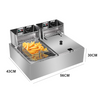10L/20L Commercial Electric Deep Fat Fryer Chip Single Double Tank Frying UK