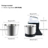 7-Speed Electric Food Stand Hand Mixer Bowl Cake Dough Hook Whisk Beater UK PLUG