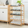 Bamboo Shoe Rack Unit Footwear Organiser Stand Wooden Storage Shelves 3/4/5 Tier