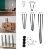 4x Metal Hairpin Legs Hair Pin Feet For Table Chair Cabinet Stool DIY Furniture