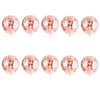 Rose Gold Happy Birthday Bunting Banner Balloons Tinsel Curtain DECORATIONS