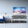 32 to 60 in TV Stand Rack Three Glass Layer Entertainment Media Console Shelf
