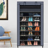 Mondeer Dustproof 45 Pairs 9 Tier Shoes Organiser Rack Cabinet Stand Holds Grey