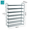 KNIGHT 3 / 5 /7 Tier Heavy Duty Metal Shoe Rack,Quick Assembly No Tools Required