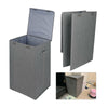 90L Large Folding Laundry Basket Washing Fabric Collapsible Storage Hamper Bin