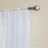 1/2X Rod Pocket Sheer Curtain Organza Voile Curtain Window Drape 4 Sizes 3Colors