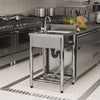 Stainless Steel Commercial Kitchen Sink Catering Sink Single Double Bowl Drainer
