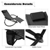Orbital Lounger Outdoor Patio Rocking Chair Folding Zero-Gravity Rocker W/Pillow