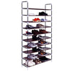 10 Tier Extendable Shoe Rack 50 Pairs Space Saving Storage Organiser Shelf Stand
