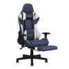 Office Gaming Chair 2D Armrests PC Computer Executive Seat Rocking Recliner Blue