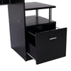 Black Large Office Desk Home Cabinet Laptop Computer Workstation Study Pull Tray