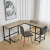 L-Shaped Computer Desk Large Corner Table Workstation with Shelf/Bag/CPU Stand