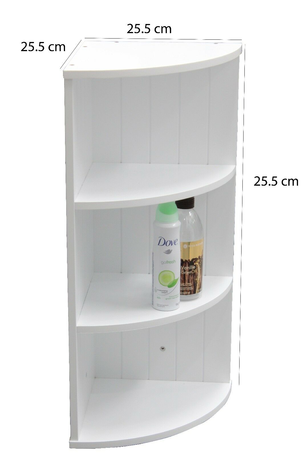 Wooden Shelf 3 Tier Wall Corner Shelf Storage Cabinet Unit Bathroom Shelving-DAM