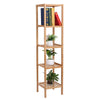 5 Tiers Wood Bamboo Multifunctional Storage Rack Narrow Shelving Unit RoomShelf