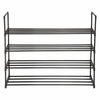 4 Tier Metal Shoe Rack Shelf 20 Pairs Standing Storage Organizer Holder Entryway