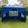 Heavy Duty 3x3m Gazebo Waterproof Marquee Canopy Garden Wedding Party Tent Blue