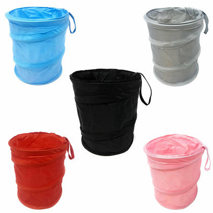 Car Bin Pop Up Black Storage Dustbin Foldable Travel Mini Rubbish Waste Basket