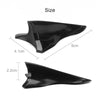 10pcs Car Roof Spoiler Shark Fin Car Decor Carbon Fiber Mini Weatherproof