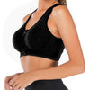 Ladies Zip Front Fastening Sports Bra Medium to High Impact Non Wired Comfort