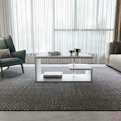 Modern irregular Coffee Table Storage Drawer Living Room Furniture Tea table