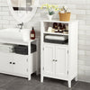 Bathroom Cabinet Floor Stand Storage Cupboard with 2 Doors Organiser Unit Wood