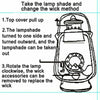 Retro Outdoor Oil Lantern Kerosene Paraffin Hurricane Light Wick Camping Lamps