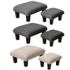Fabric Bench Footstool Seat Pouf Pouffee Ottoman Stool Living Bedroom Foot Rest