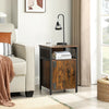 Vintage Industrial Side Table Bedroom Cabinet Storage Unit Rustic Style Metal