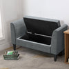 Window Sofa End Velvet Lift Up Ottoman Storage Bench Chest Bed Blanket Toy Box
