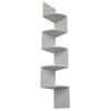 5 Tier Floating Wall Shelves Corner Shelf Storage Display Bookcase Bedroom UK