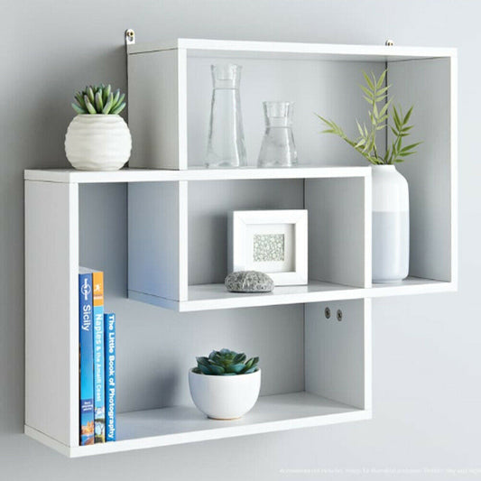 Modern Decor Wall Floating Shelves Book Display Shelf Storage Cube Box Shelving