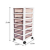 6 Drawers Storage Trolley Mobile Rolling Utility Cart Home Office Organizer UK