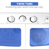 Twin Tub Washing Machine Compact Mini Laundry Washer 5KG Washer+3KG Dryer