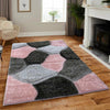 Non Slip Shimmer Sparkle Shaggy Rug Thick Pile Living Room Kitchen Lounge Carpet