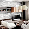 SLATE BRICK SLATE STONE EFFECT WALLPAPER - 3D RUSTIC GREY WALL PAPER ROLL 10M